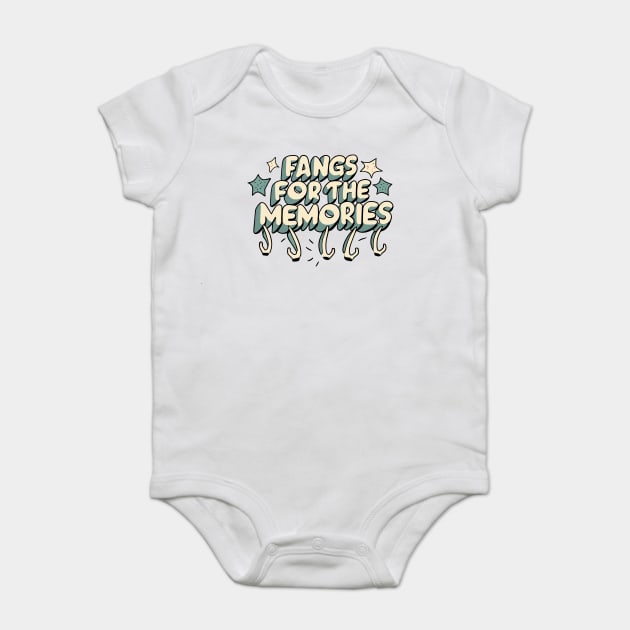 Fangs For The Memories Baby Bodysuit by Frank Ring